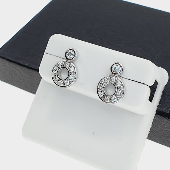 925 sterling silver luxury CZ earrings for women/girls, Best forRJUS2185 - Picture 9 of 11